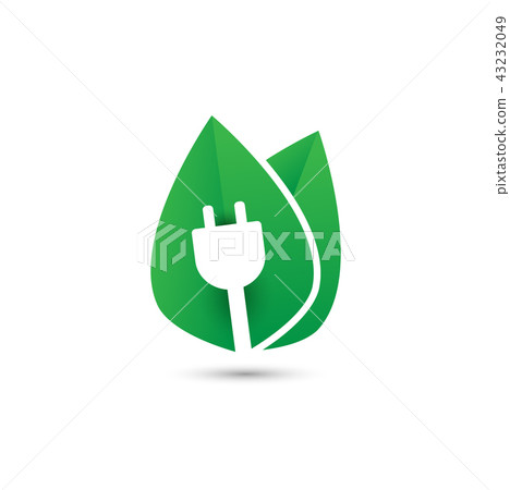 Green Plug Power. Eco energy concept icon Green Plug Power. Eco energy concept icon 43232049
