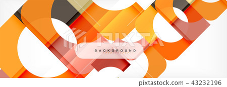Geometric squares abstract banner. Vector illustration for business brochure or flyer, presentation Geometric squares abstract banner. Vector illustration for business brochure or flyer, presentation 43232196