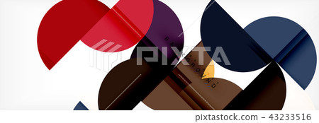 Circle modern geometrical abstract background illustration 43233516