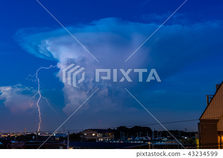 Clouds and lightning Clouds and lightning 43234599