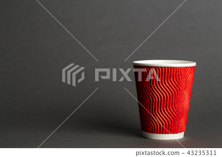 coffee in a red cup 43235311