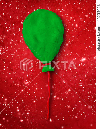 Plasticine illustration of balloon 43235628