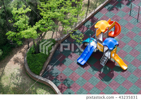 Children's playground seen from the sky 43235831