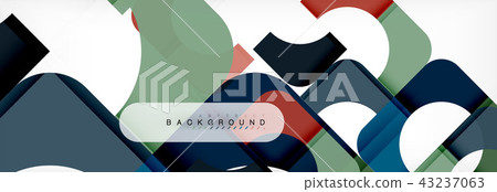 Geometric squares abstract banner. Vector illustration for business brochure or flyer, presentation Geometric squares abstract banner. Vector illustration for business brochure or flyer, presentation 43237063