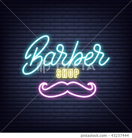 Barber Sign Logo Signage Neon Decor Barbers Salon Sign Hair 