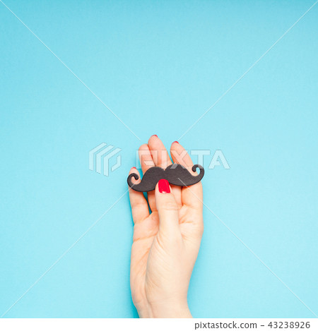 Paper moustaches for men fathers dad concept Paper moustaches for men fathers dad concept 43238926
