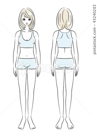 Beauty female underwear whole body 43240283