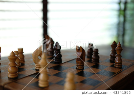 chess game. business plan & analysis for success. risk & strategy concept 43241895