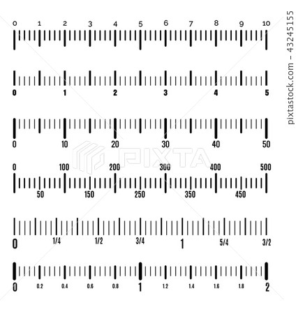 Ruler graduation illustration 43245155