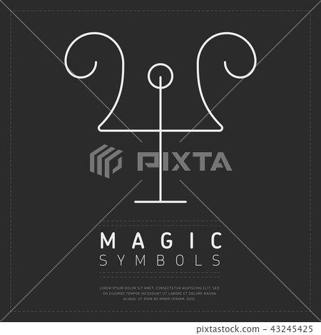 White simple element of magic - Stock Illustration [43245425] - PIXTA