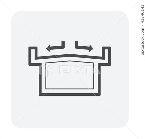 deck drainage icon 43246143