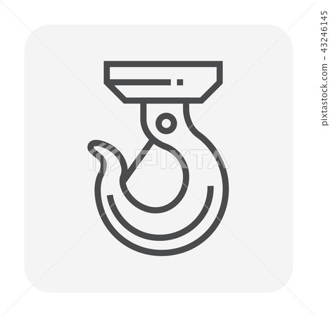 crane hook icon 43246145
