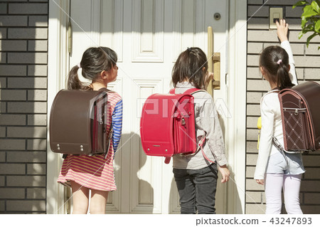 Children going to school 43247893