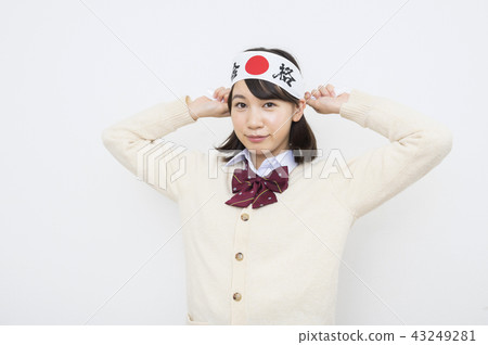 考試形象學校女生戴頭巾 考試形象學校女生戴頭巾 43249281