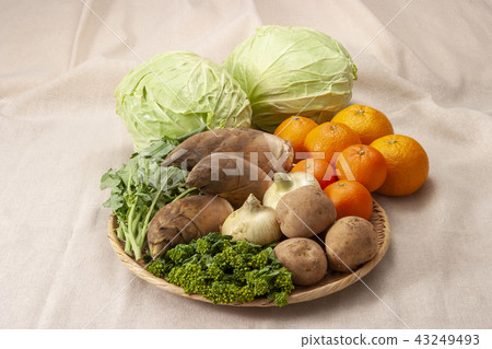 A collection of spring vegetables 43249493