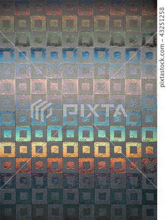 Texture of glass mosaic 43251258