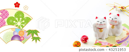 New Year banner 2020 beckoning cat New Year banner 2020 beckoning cat 43251953