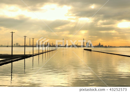 千葉縣Egawa海岸在黃昏 千葉縣Egawa海岸在黃昏 43252573