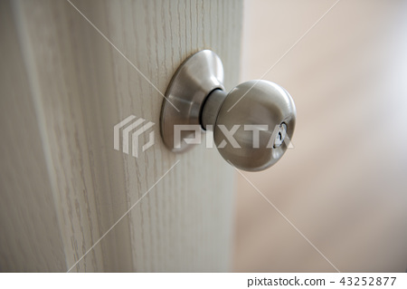 Opened Bedroom Door With The Key Stock Photo 43252877