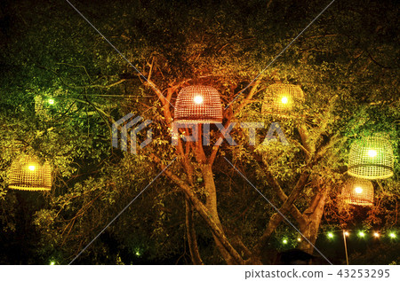 Simply Fire decoration on tree. Simply Fire decoration on tree. 43253295