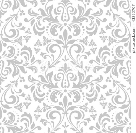 Wallpaper in the style of Baroque. A seamless Wallpaper in the style of Baroque. A seamless 43253707