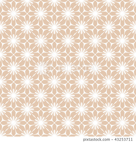 Flower geometric pattern. Seamless background.  43253711