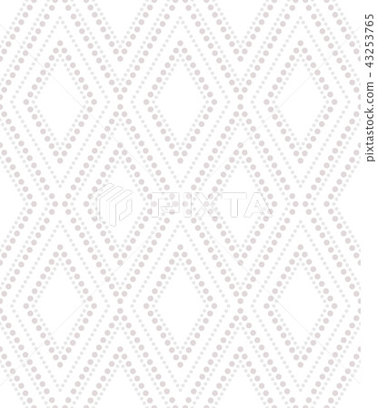 Abstract geometric pattern with points. A seamless-插圖素材 [43253765 ...