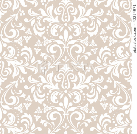 Wallpaper in the style of Baroque. A seamless Wallpaper in the style of Baroque. A seamless 43254971