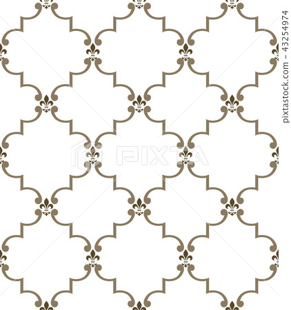 Abstract geometry pattern in Arabian style. Abstract geometry pattern in Arabian style. 43254974