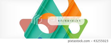Abstract geometric background. Modern overlapping triangles. Unusual color shapes for your message Abstract geometric background. Modern overlapping triangles. Unusual color shapes for your message 43255023