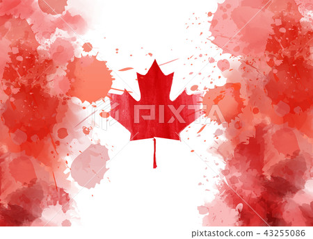 Abstract conceptual Canadian flag - Stock Illustration [43255086] - PIXTA