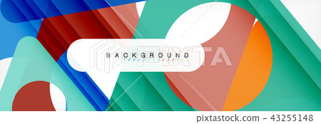 Abstract geometric background. Modern overlapping triangles. Unusual color shapes for your message Abstract geometric background. Modern overlapping triangles. Unusual color shapes for your message 43255148