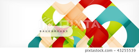 Color square shapes, geometric modern abstract background 43255539