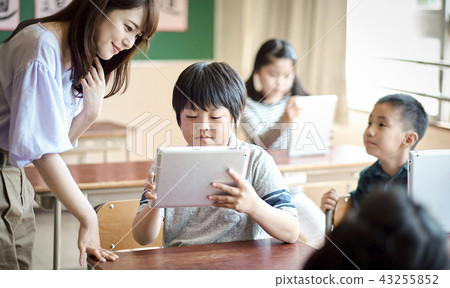 Classroom scene of IT education Classroom scene of IT education 43255852