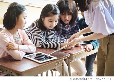 Elementary school IT education class scenery Elementary school IT education class scenery 43255985