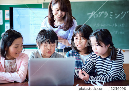 小學IT教育課風景 小學IT教育課風景 43256098