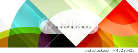 Vector circular geometric abstract background 43256422