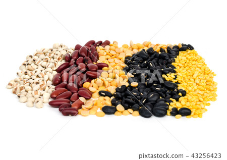 Cereal mix on white isolated 43256423
