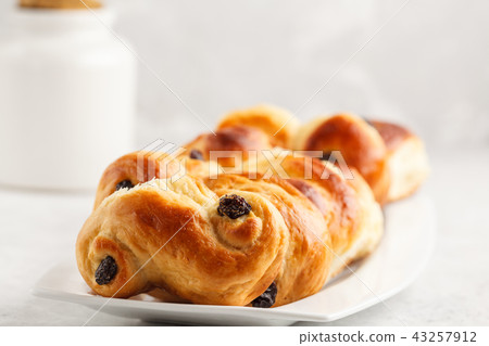 Traditional Swedish saffron buns lussekatt 43257912