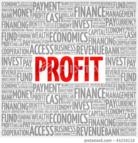 PROFIT word cloud collage - Stock Illustration [43258118] - PIXTA