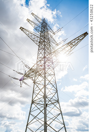 an electricity pole an electricity pole 43258622