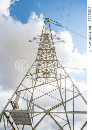 an electricity pole an electricity pole 43258624