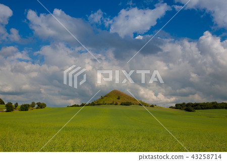 View on Cicov hill in Czech Bohemian Highlands View on Cicov hill in Czech Bohemian Highlands 43258714