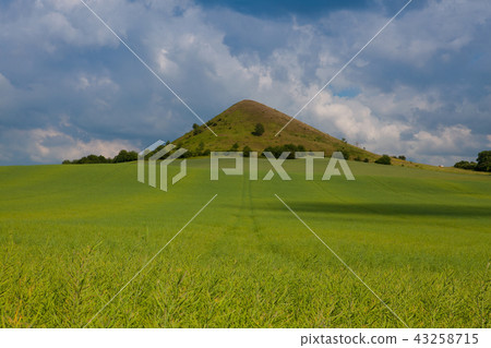 View on Cicov hill in Czech Bohemian Highlands View on Cicov hill in Czech Bohemian Highlands 43258715