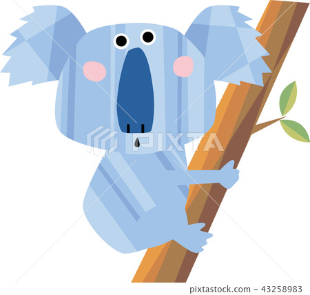 A koala climbing a tree 43258983