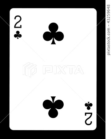 Two of clubs playing card 43259648