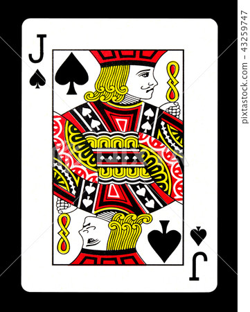 Jack of spades playing card Jack of spades playing card 43259747