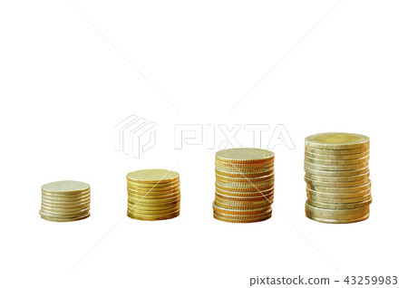 Thai coin with different size arranging  43259983