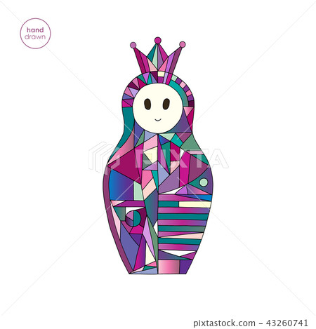 Matryoshka vector illustration. Nesting doll... - Stock Illustration ...