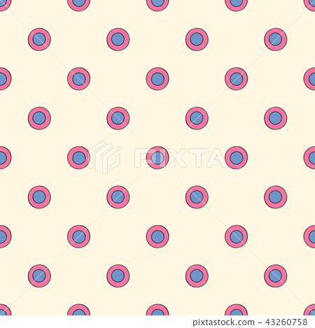 Abstract polka dots seamless pattern. Hand drawn circles texture for wallpaper, wrapping paper Abstract polka dots seamless pattern. Hand drawn circles texture for wallpaper, wrapping paper 43260758